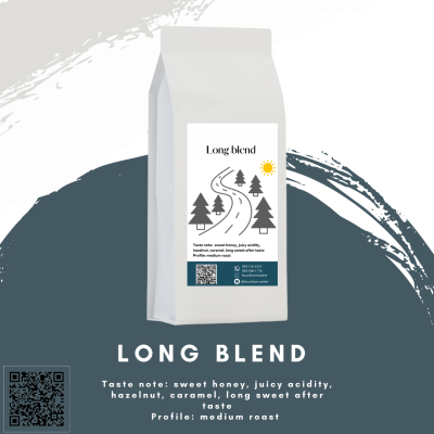 เมล็ดกาแฟ Long Blend - Bourbon Roaster