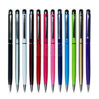 Mutli-Color 2 In 1 Universal Capacitive Touch Screen Stylus Pen ปากกาลูกลื่นเหมาะสำหรับแท็บเล็ตสมาร์ทโฟนทั้งหมด PC