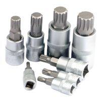 （Conbo metals）8Pcs ชุดซ็อกเก็ตบิต1/4 Quot; 3/8 Quot; 1/2 Quot; อะแดปเตอร์ M4 M5 M6 M8 M10 M12 M14 M16 Key Spline Bits สำหรับ Ratchet Socket ประแจแรงบิด Spanner