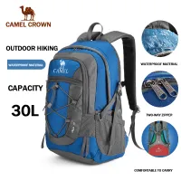 CAMEL CROWN Outdoor Mountaineering Bag 30L Camping Hiking Sports Backpack Backpack Wear-resistant Waterproof Multifunction