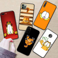 255RR Cute Garfield อ่อนนุ่ม ซิลิโคน เคสโทรศัพท์ ปก หรับ OPPO