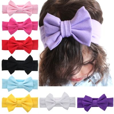 【YF】 Bow Knot baby girl headband Infant hair accessories turban Tie bow newborn Headwear tiara headwrap Gift Toddlers bandage Ribbon