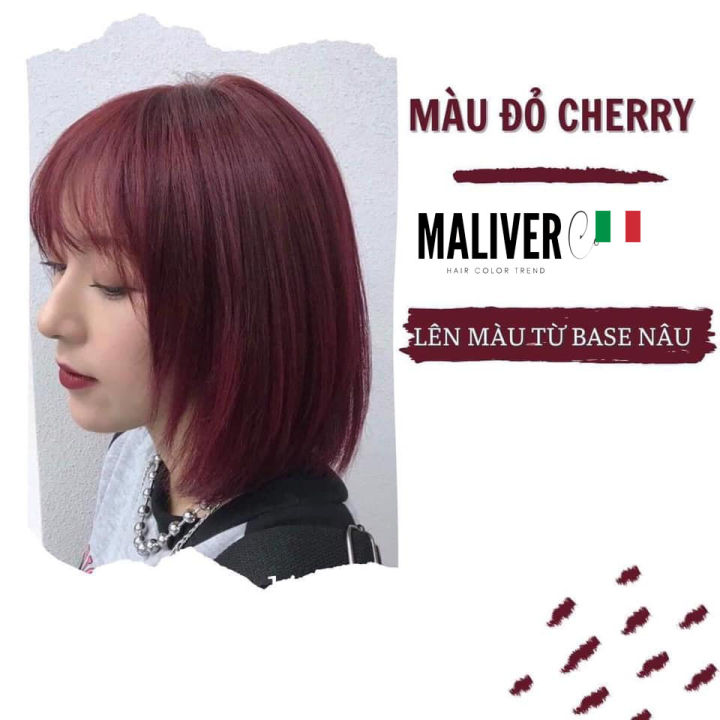 Thuốc nhuộm tóc màu đỏ cherry - Maliver Hair | Lazada.vn