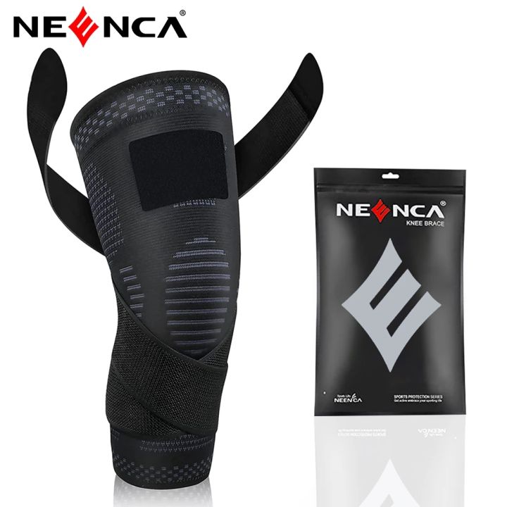 NEENCA Knee Brace Knee Compression Sleeves with Strap Support Men and ...