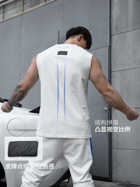 original-bluesfly-fitness-vest-vest-sleeveless-t-shirt-men-summer-american-style-loose-muscle-training-clothes-basketball-sports