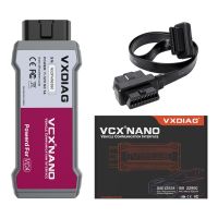 กับสายพ่วงที่มีสายพ่วง VXDIAG NX200นาโนสำหรับเรโนลต์สามารถคลิป J2534การเขียนโปรแกรม OBD2สแกนเนอร์วินิจฉัยรถการเข้ารหัส ECU เครื่องอ่านโค้ดบริการทดสอบที่ใช้งานอยู่