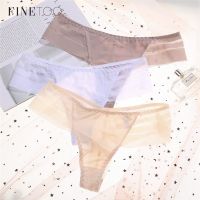 FINETOO Womens y Lace Panties Seamless Cotton Crotch Breathable Ladies Transparent Lingerie Underwear Comfortable Underpants