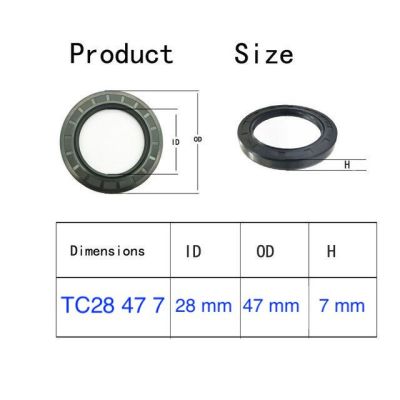 ( โปรโมชั่น++) คุ้มค่า TC28 47 7 ออยซีล ขนาดวงใน 28 นอก 47 หนา 7 มิลลิเมตร TC 28 47 7 ซีลน้ำมัน = 1 ชิ้น ราคาสุดคุ้ม ปะ เก็ น และ ซีล สำหรับ มอเตอร์ไซค์ ปะ เก็ น ยาง ปะ เก็ น เชือก ปะ เก็ น ปั๊ม ลม