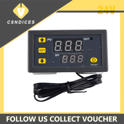 [Csndices] W3230 MINI DIGITAL Temperature Controller 12V 24V 220V Thermostat Regulator ควบคุมความร้อนระบายความร้อนด้วยเซ็นเซอร์