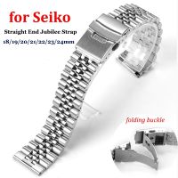 Straight End Jubilee Strap for Seiko Watch Accessories Solid Bracelet 18 19 20 21 22 23 24mm Belt 316L Stainless Steel Watchband