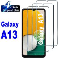 【ขาย】 Samsung Galaxy กระจกนิรภัยสำหรับ2/4ชิ้น A13ฟิล์มแก้วปกป้องหน้าจอ4ก. 5ก.