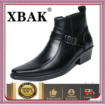 Mens dress hot sale boots black