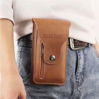 ☼۞✴ Leather Waist Bag Flip Phone Case Pouch For Asus ROG Phone 5s Pro II 5 3 Strix Holster Belt Clip Wallet Card Holder Phone Pouch