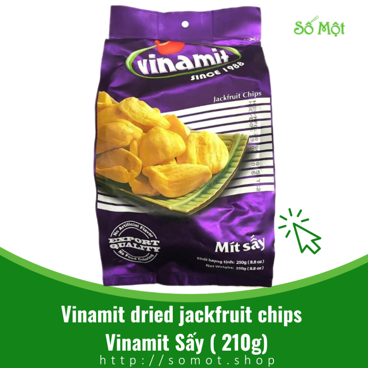 Vinamit dried jackfruit chips Vinamit Sấy (210gr) Lazada PH