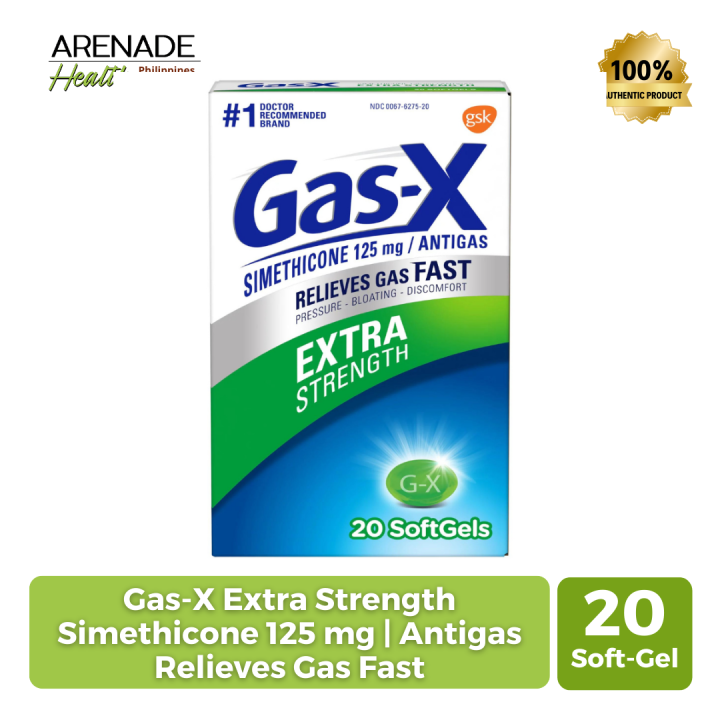 GasX Extra Strength Simethicone 125 mg Antigas Relieves Gas Fast