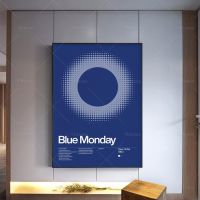 ™ Blue Monday - New Order 1983 New Wave Song Minimalistic Swiss Graphic Design Art Print Modern Home Decor Posters CanvasPainting