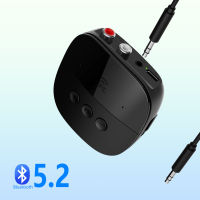 NFC Bluetooth Receiver U Disk TF Card BT 5.2 5.0 RCA 3.5มม. แจ็ค AUX สเตอริโอเพลงอะแดปเตอร์เสียงไร้สายและไมโครโฟนสำหรับลำโพงรถยนต์