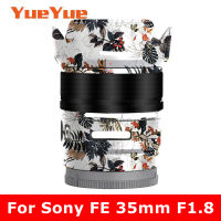 สำหรับ FE 35มิลลิเมตร F1.8 (SEL35F18F) กล้องเลนส์ร่างกายสติ๊กเกอร์เสื้อห่อฟิล์มป้องกันป้องกันไวนิลรูปลอกผิว1.835