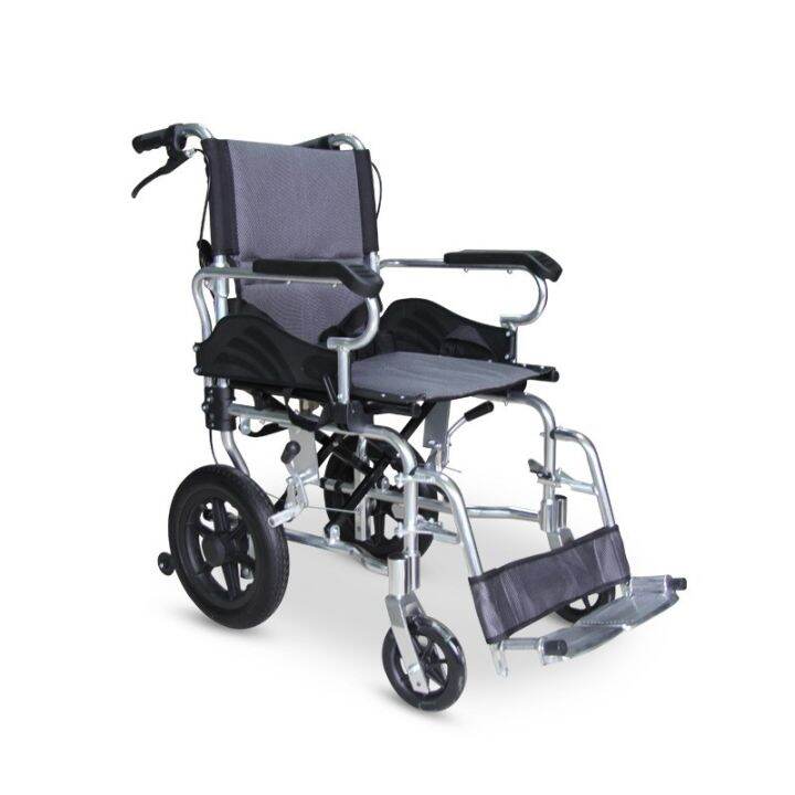 Lightweight, compact, portable elderly manual wheelchair for outdoor