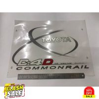 สติ๊กเกอร์ติดครอบยางอะไหล่ TOYOTA D4D COMMONRAIL สำหรับติดครอบยางอะไหล่รถ TOYOTA HILUX SPORT RIDER #สติ๊กเกอร์ติดรถ ญี่ปุ่น  #สติ๊กเกอร์ติดรถยนต์ ซิ่ง  #สติ๊กเกอร์ติดรถยนต์ 3m  #สติ๊กเกอร์ติดรถ