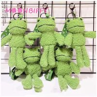 Ugly Smiling Face Green Frog Plush Doll Keychain Pendant Personalized Fashion Bag Ornaments Key Chain Holder Lanyard For Keys