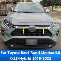 For Toyota Rav4 Rav 4 LimitedLEXLEHybrid 2019-  Front Upper Grille Grill Molding Trim Sticker Accessories Car Styling