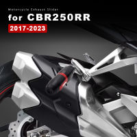 Crash Pad รถจักรยานยนต์ CNC อลูมิเนียมท่อไอเสีย Slider CBR250RR อุปกรณ์เสริมสำหรับ Honda CBR250 CBR 250RR 250 RR 2017-2023 2020 2021 2022