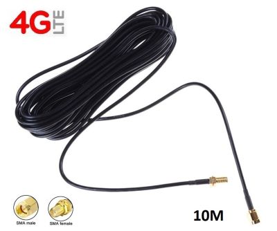RP - SMA Male to Female 3G 4G Antenna Connector Extension Cable ยาว 10 เมตร