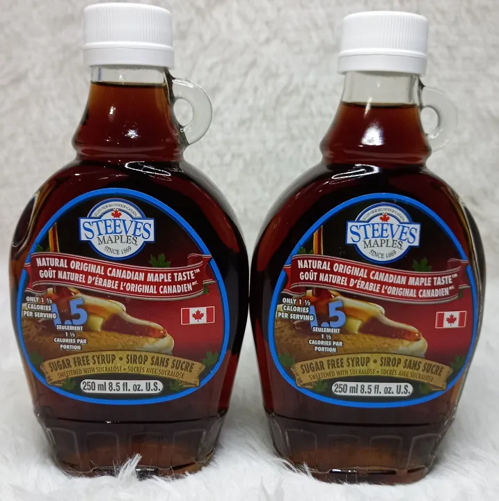 Steeves SugarFree Maple Syrup Glass Bottle (250ml Sugar Free) Lazada PH Steeves SugarFree Maple Syrup Glass Bottle (250ml Sugar Free) Lazada PH