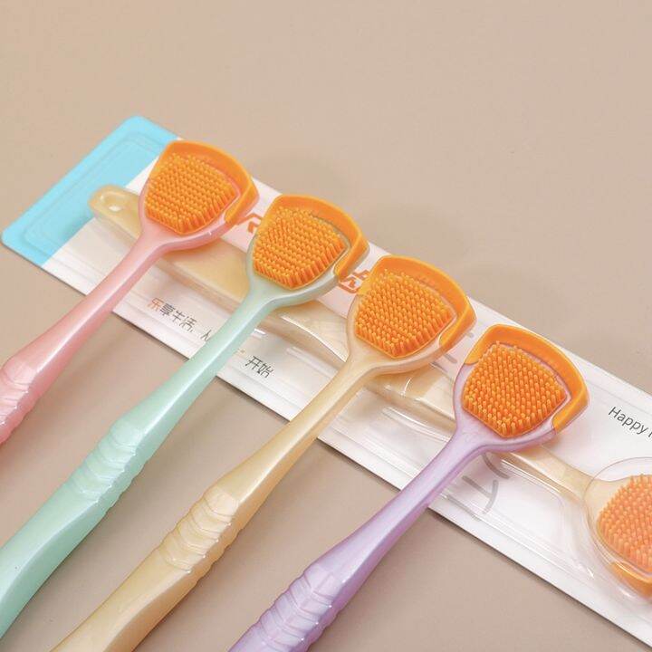 Tongue Coating Brush Scraper Oral Hygiene Care Soft Tongue Cleaner Is