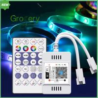 GROCERY LIFE 144W ตัวควบคุม WiFi LED DC5-24V 2048พิกเซลแอป/ ไฟหรี่ RGB รีโมทคอนโทรลอัจฉริยะสำหรับ WS281 WS2812B SM16703แถบไฟ