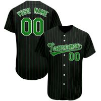 2023 New Custom Baseball Jerseys Personalized Design Your Name/Number Striped Printed Shirts Softball Training Uniforms Men/Women/Youth