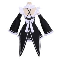 Anime Ram/Rem Lolita Maid Cosplay Costumes Vestido Re:Zero Kara Hajimeru Isekai Seikatsu Halloween Costumes For Women Loli Dress