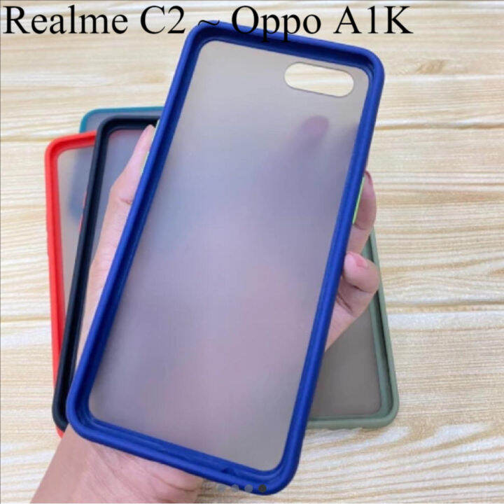 realme c2 back panel blue