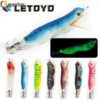 GANTUR 2021 Jigs เหมือนจริง เรืองแสง เหยื่อปลาหมึกยักษ์ เหยื่อกุ้งไม้ Squid Hook Fishing Tackle