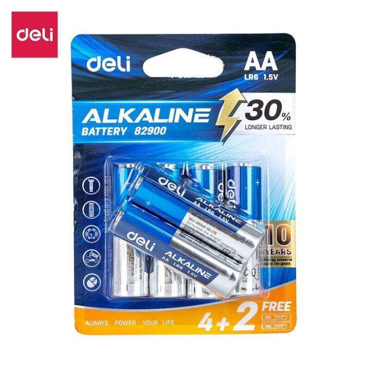 deli-ถ่านไฟฉายอัลคาไลน์-ถ่านอัลคาไลน์-ถ่านไฟฉาย-alkaline-battery-ถ่านรีโมท-ถ่าน-aa-aaa-ถ่าน3a-ถ่าน2a-มี1-ก้อน-6-ก้อน-กำลังไฟแรง-30-เท่า-ใช้ได้ยาวนาน-petitz