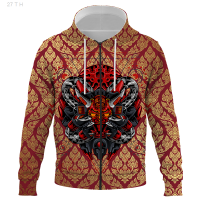 2023 Fashion Mens 3D Print Hoodeds Sweatshirt Abstract mechanical animal Pattern Zipper Hoodie Fall Spring Casual Pullover Clothing Size:XS-5XL