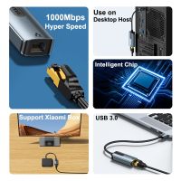 SAMZHE USB ยูเอสบีอีเธอร์เน็ต USB 3.0 2.0เพื่อ RJ45ฮับ USB สำหรับคอมพิวเตอร์อะแดปเตอร์อีเทอร์เน็ตการ์ดเน็ตเวิร์ก USB กล่อง Mi สวิตช์นินเทนโด