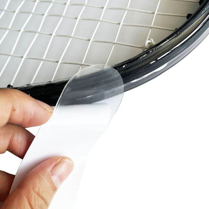 Protect Your Tennis Racket Paddle Head with Durable & Transparent Tape