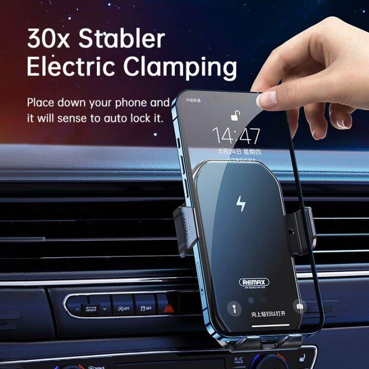 remax-wireless-charging-table-phone-car-holder-usb-fast-charger-car-chargers