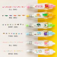 Cartoon Pictures Correction Tape Creative Cute Press Type Decoration Tape Student Stationery DIY Cartoon Sticker for Journal Correction Liquid Pens