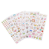 6 Sheets/set Kawaii Big Ear Puppy Dog Adhesive Stickers Decorative Album Diary Stick Label Paper Decor Hand Account