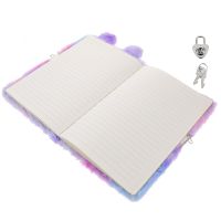 Notebook Book Diary Girls Planner Journal Plush Fluffy Kids Cute Journals Lock Stationery Note Gift Dairy Daily Agenda Ages