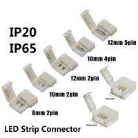 Solderless ขั้วต่อรางไฟแอลอีดี IP20/IP65 8mm-2pin 10mm-2pin 10mm-4pin 10mm-5pin 12mm-5pin เชื่อมต่อเชื่อมฟรี