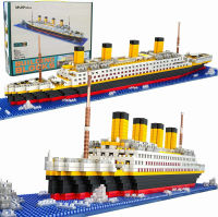 Titanic Micro Mini Building Blocks ชุด1860Pcs Titanic ของเล่นเรือรุ่นอาคารอิฐ,3D ปริศนาชุด DIY ของเล่นเพื่อการศึกษา