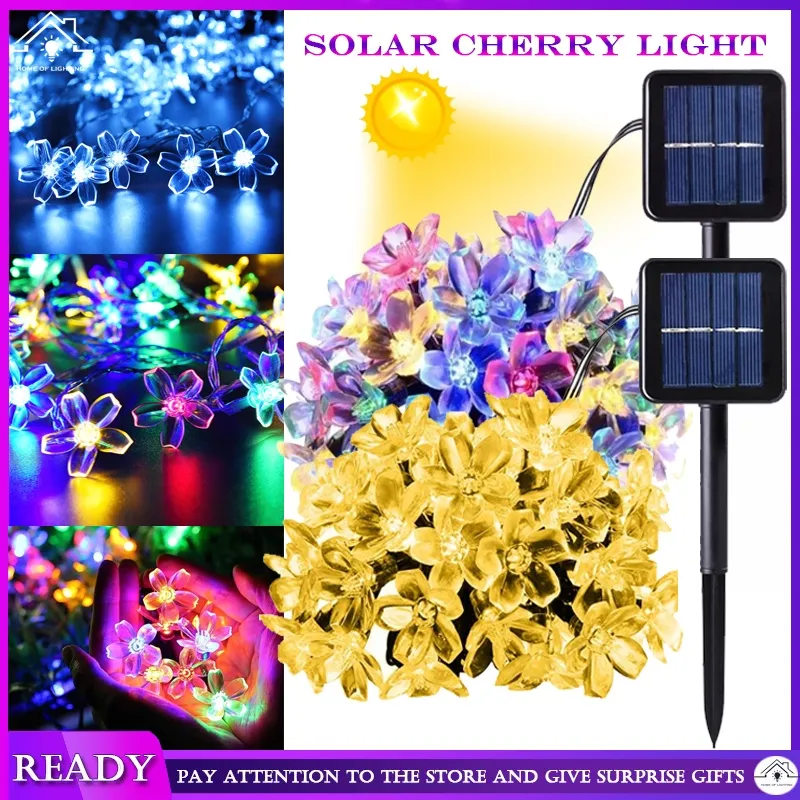 Outdoor Solar String Lights, Mr.twinklelight 6.5m 50 Led Flower Lights