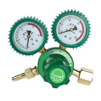 2X Oxygen Gas Bottle Regulators O2 Reducing Pressure Inhaler Acetylene Double Gauge Regulator Oxygen Tank Regulator