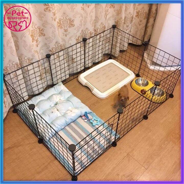 Dog cat Cage 35x35CM Pet Play pen fence DIY metal stackable cage for
