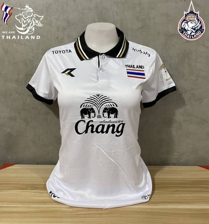 new-เสื้อกีฬาฟุตบอลหญิงทีมไทย-ฟรีไซส์ป้ายxlอก32-36-แห้งง่าย-ไม่ซับเหงื่อ-มีบริการปลายทาง