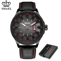 SMAEL Mens Watches Top Brand Luxury Waterproof Men Watch Fashion Casual Leather Sport Wrist Watch Male Clock Relogio Masculino